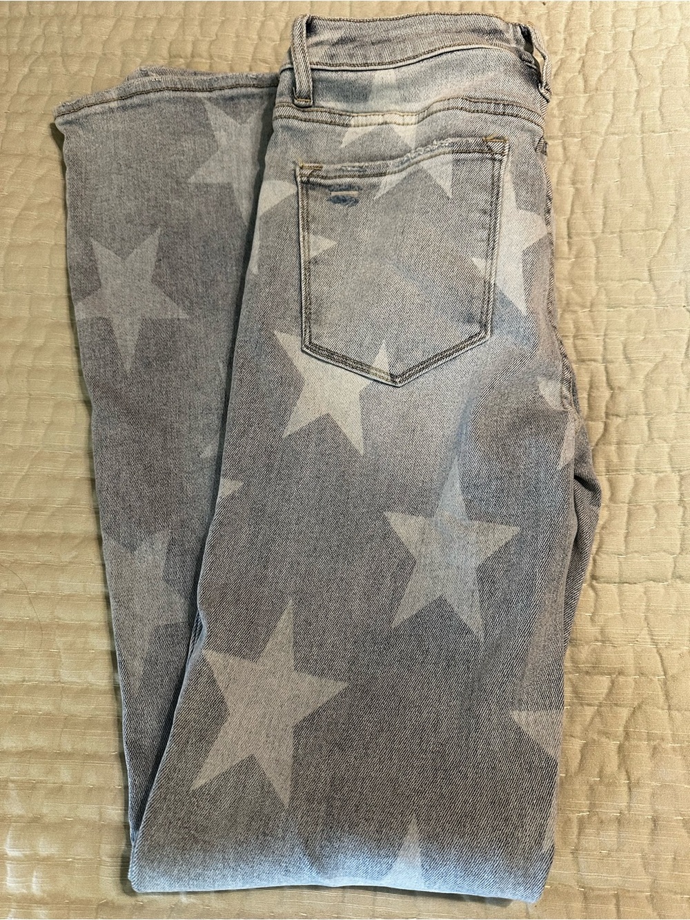 NWOT Risen Star Print Light Wash Denim Jeans